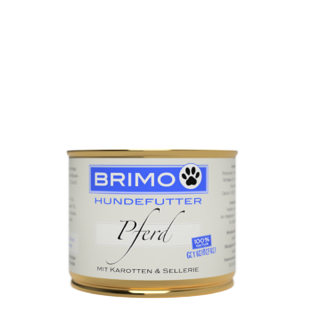 Hundefutter, Pferd, Karotten, Sellerie, Dosenfutter