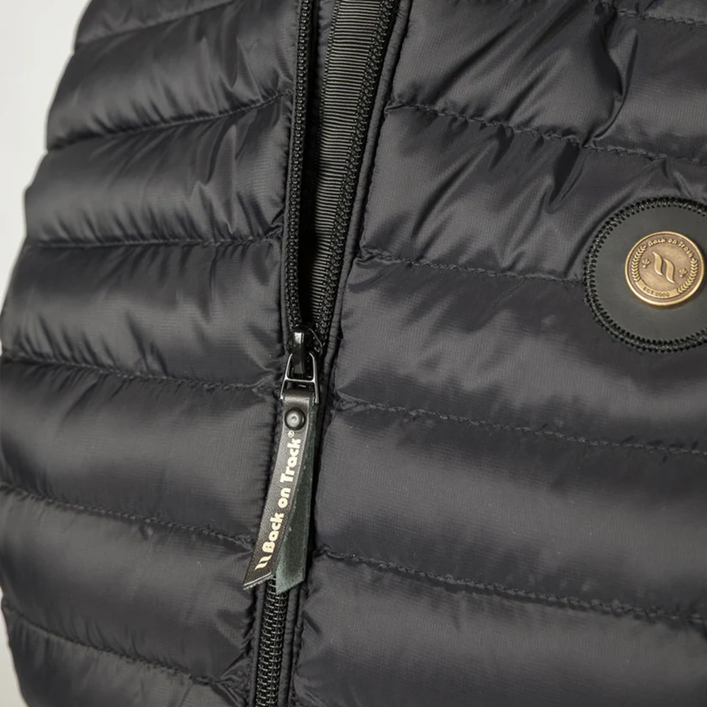 Gesteppte Jacke, Draußenjacke, Reißverschluss, Kettchen?, Farbton Schwarz