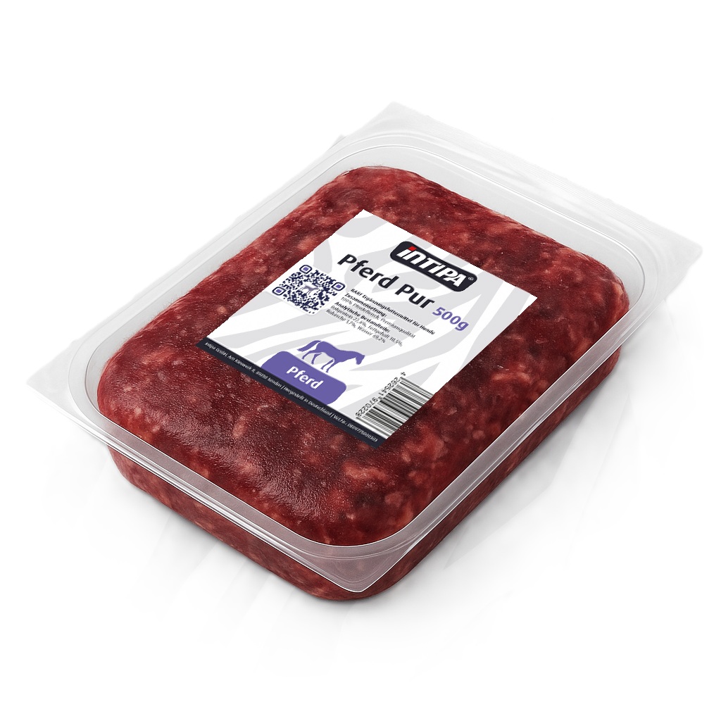 Pferd Fleisch, Hackfleisch, Rinderfleisch, frisch verpackt, 500 g