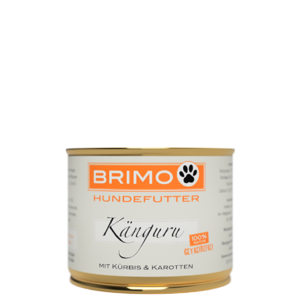 Dosenfutter, Hunde, Kürbis, Karotten, Hundefutter