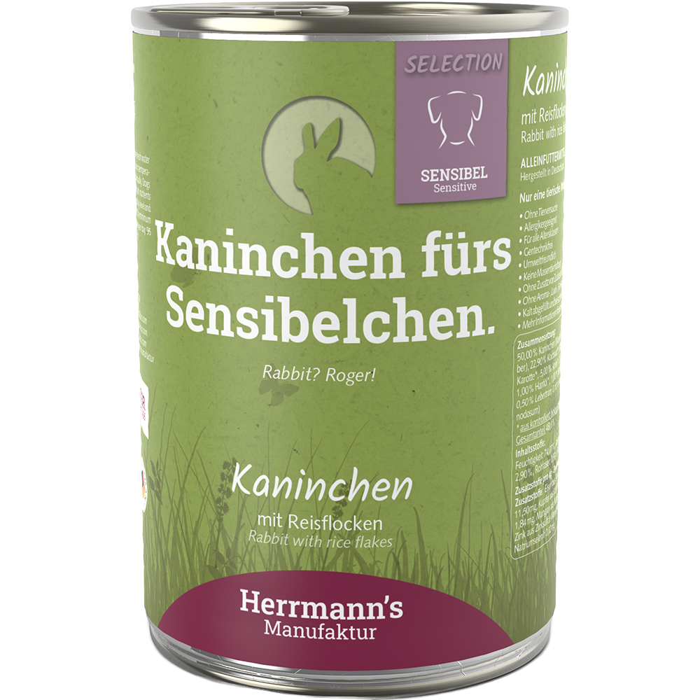 Kaninchenfutter, Kaninchen, Reisflocken, Grün, Dosenprodukt