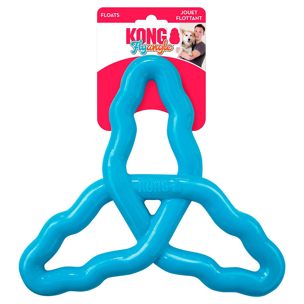Hundespielzeug, Kong Flyangle, Kauspielzeug, Gummi-Resistenz, Hunde-Sportspielzeug