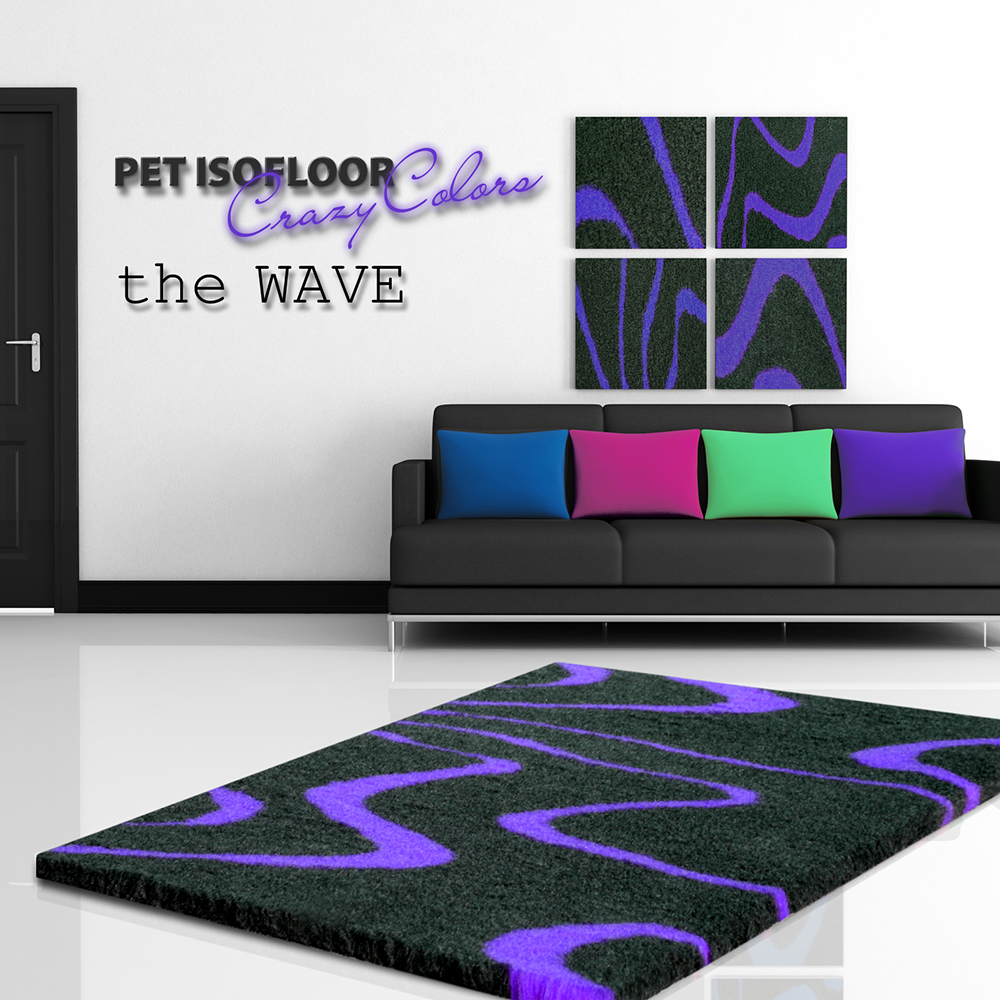 Pet Isofloor SX 100 x 75cm Wave lila