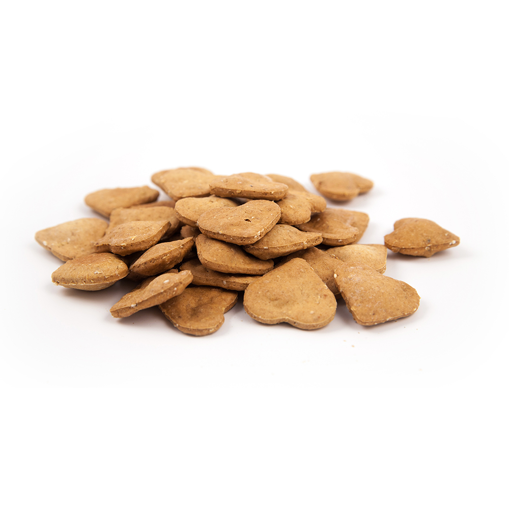 Kleingebäck, Herzen form, Haferkeks, Bräunliche Farbe, Knusprige Snacks
