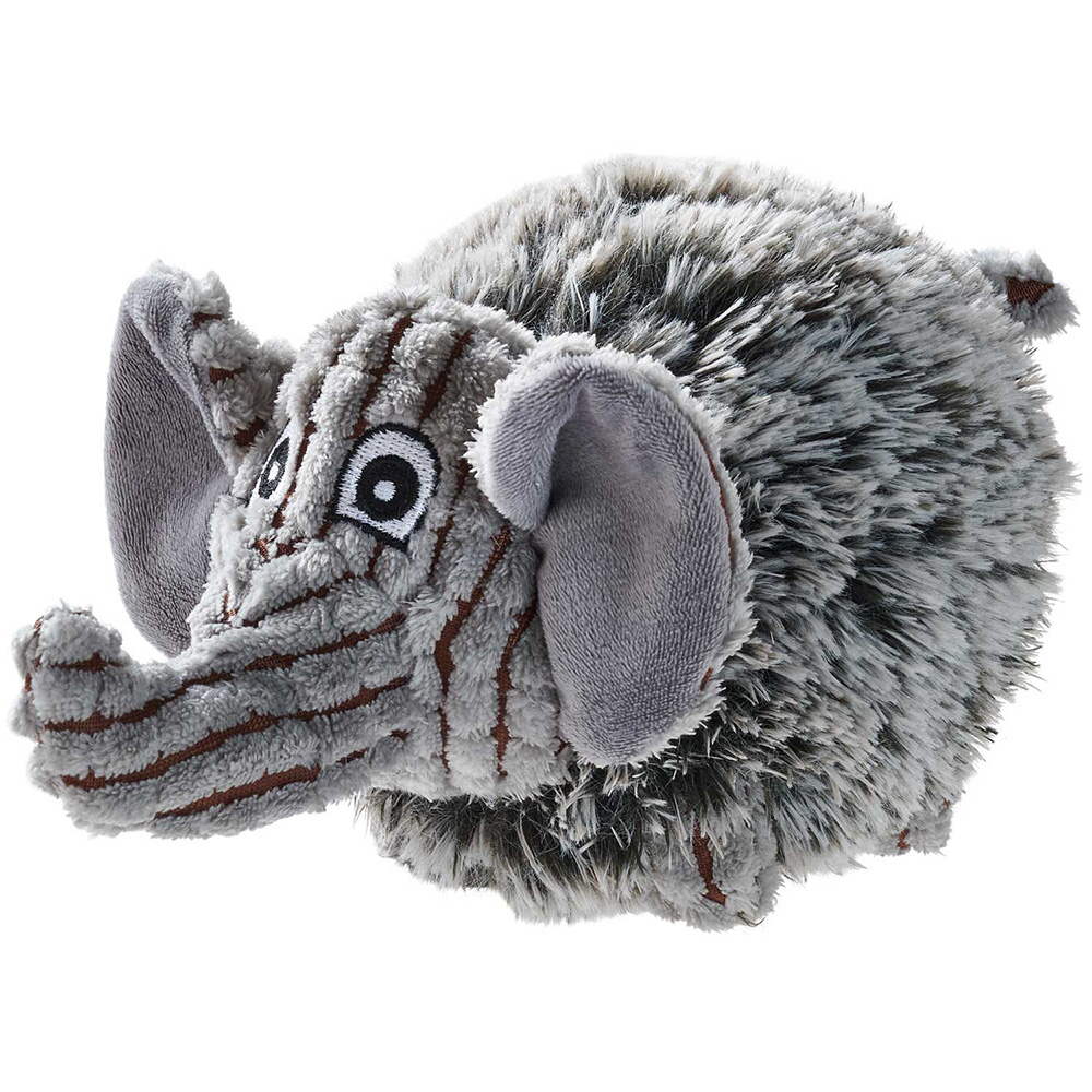 Plüschfigur, Elefanten-Kuscheltier, Stoffkuscheltier, grau gemustert, Kuschelplüschtier