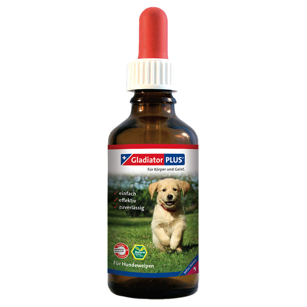 Hundepflege, Tropfen, Nahrungsergänzung, Gladiator Plus, Für Hunde