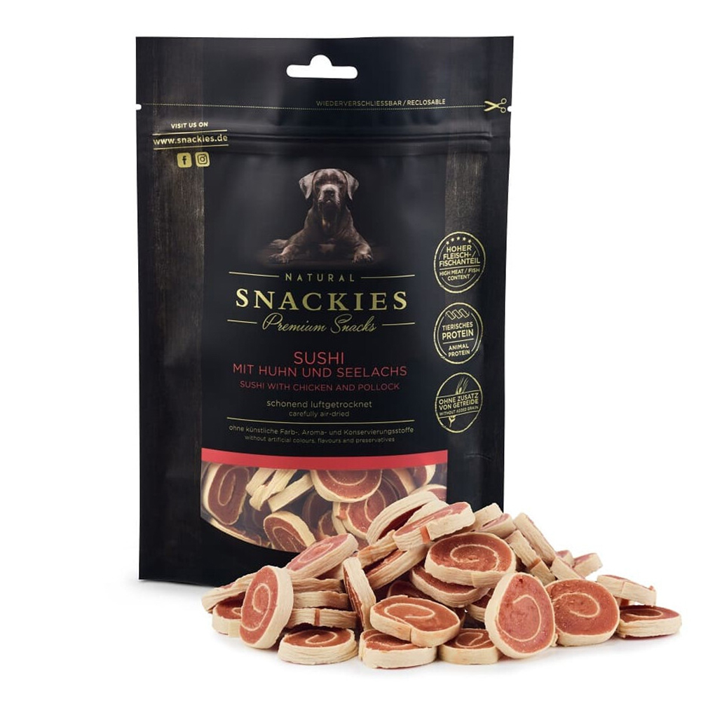Snacks, Hunde-Leckerlis, Sushi, Huhn, Atmungsaktive Verpackung