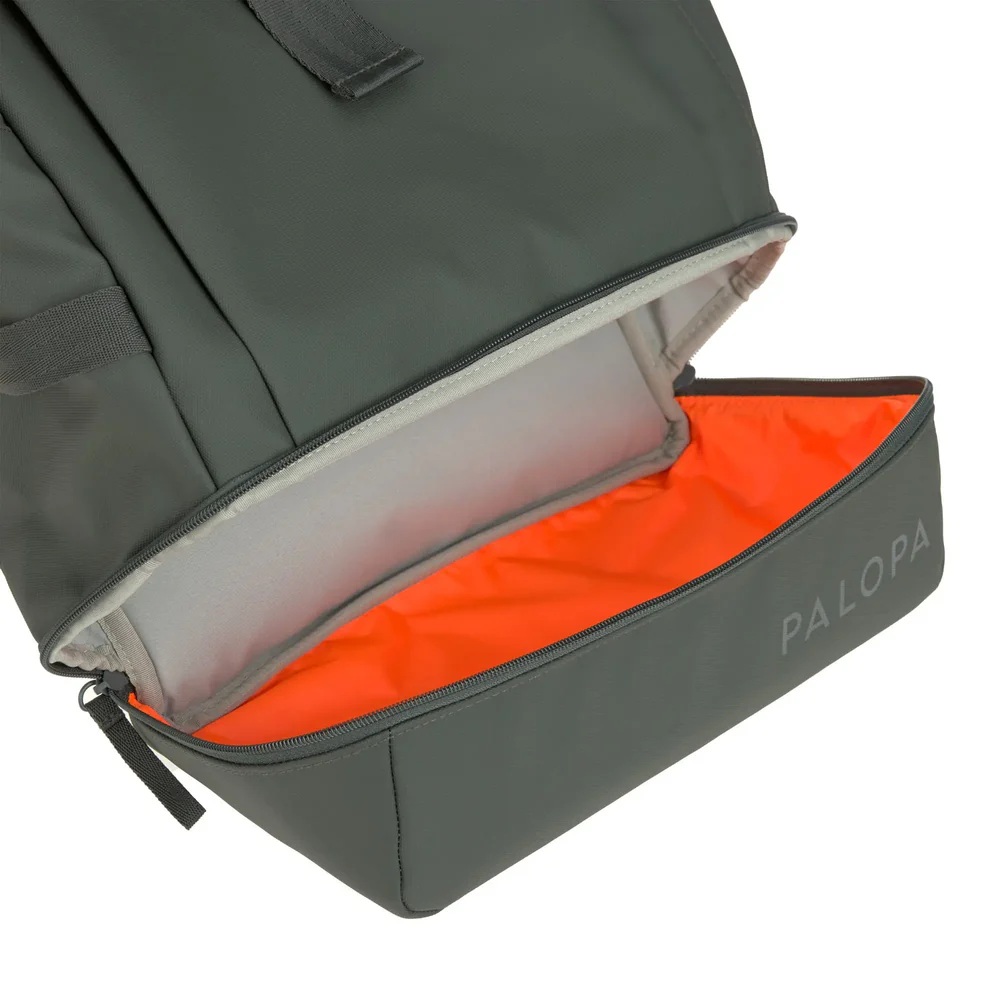 Rucksack, Backpack, Organizer, Großes Fach, orange Innenfutter