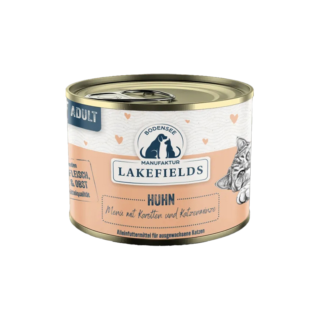 Katzenfutter, Dosenfutter, Huhn, Lakefields, Adult