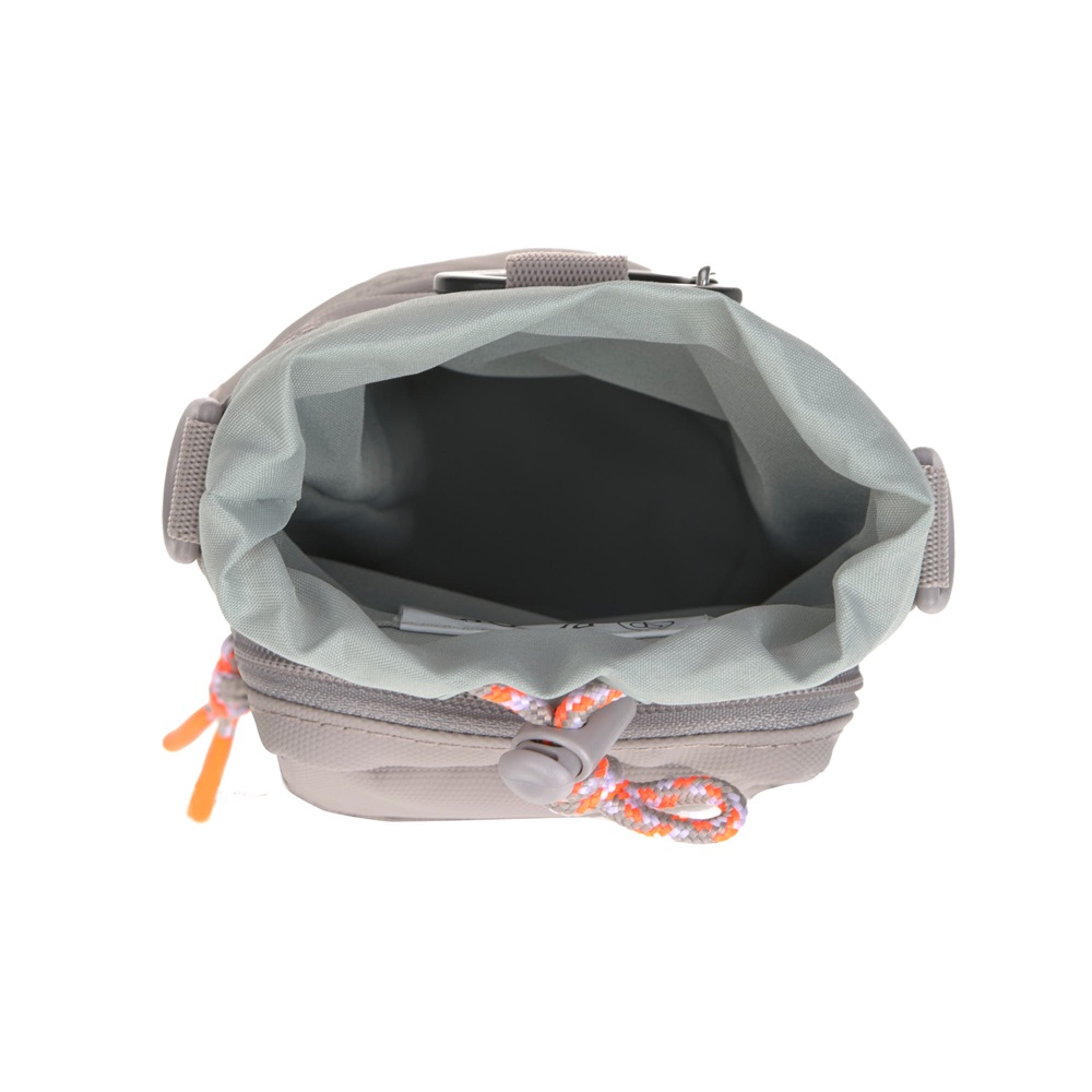 Tasche, Kameratasche, Kordelzug, Nylon, Grau