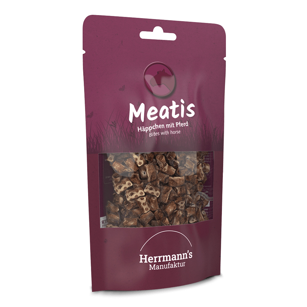 Herrmanns Meatis Pferd mit Hirse 80g