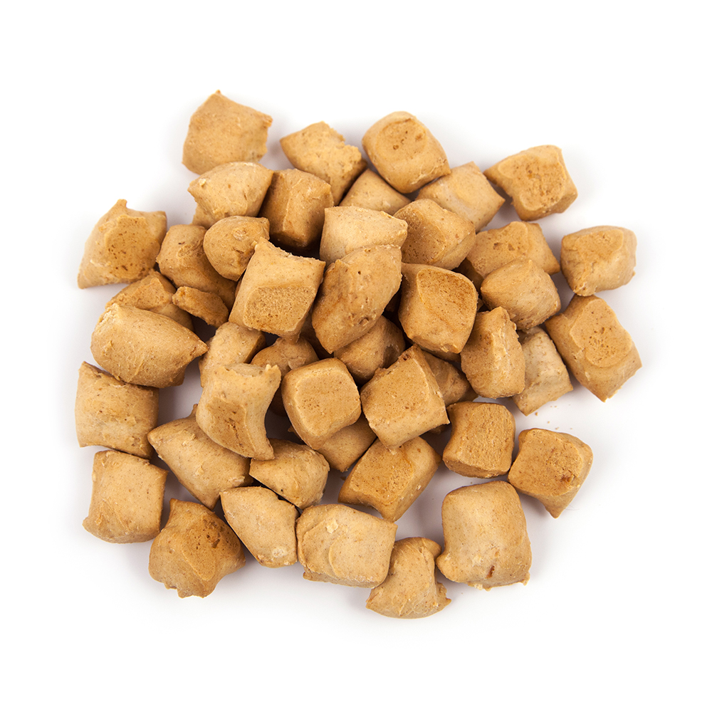 Kleine Würfel, Köderwürfel, Tiernahrung, Trockenfutter, Futterwürfel