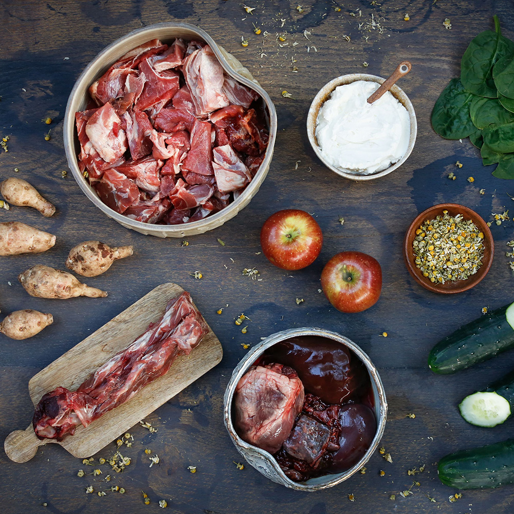 Essen, Fleisch, Schwein, Rindfleisch, Apfel