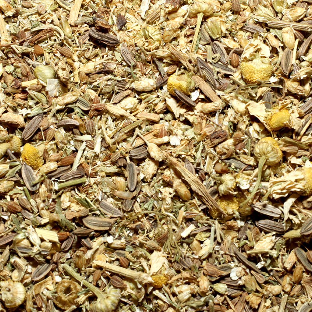 getrocknete kräuter, tee-mischung, kamille, blütenknospen, kraut-mischung