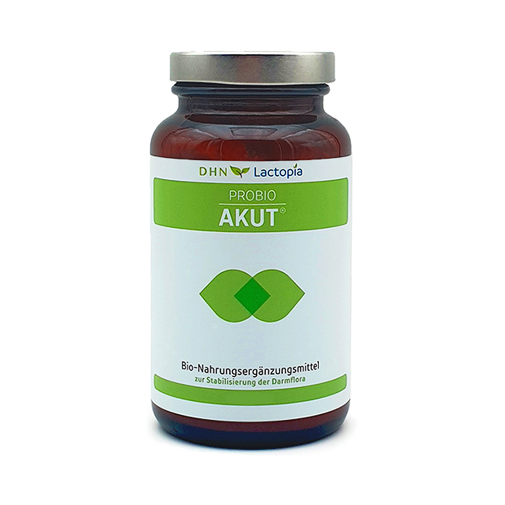 Probio AKUT, Bio-Nahrungsergänzungsmittel, Darmflora, Kapseln, grüne Label