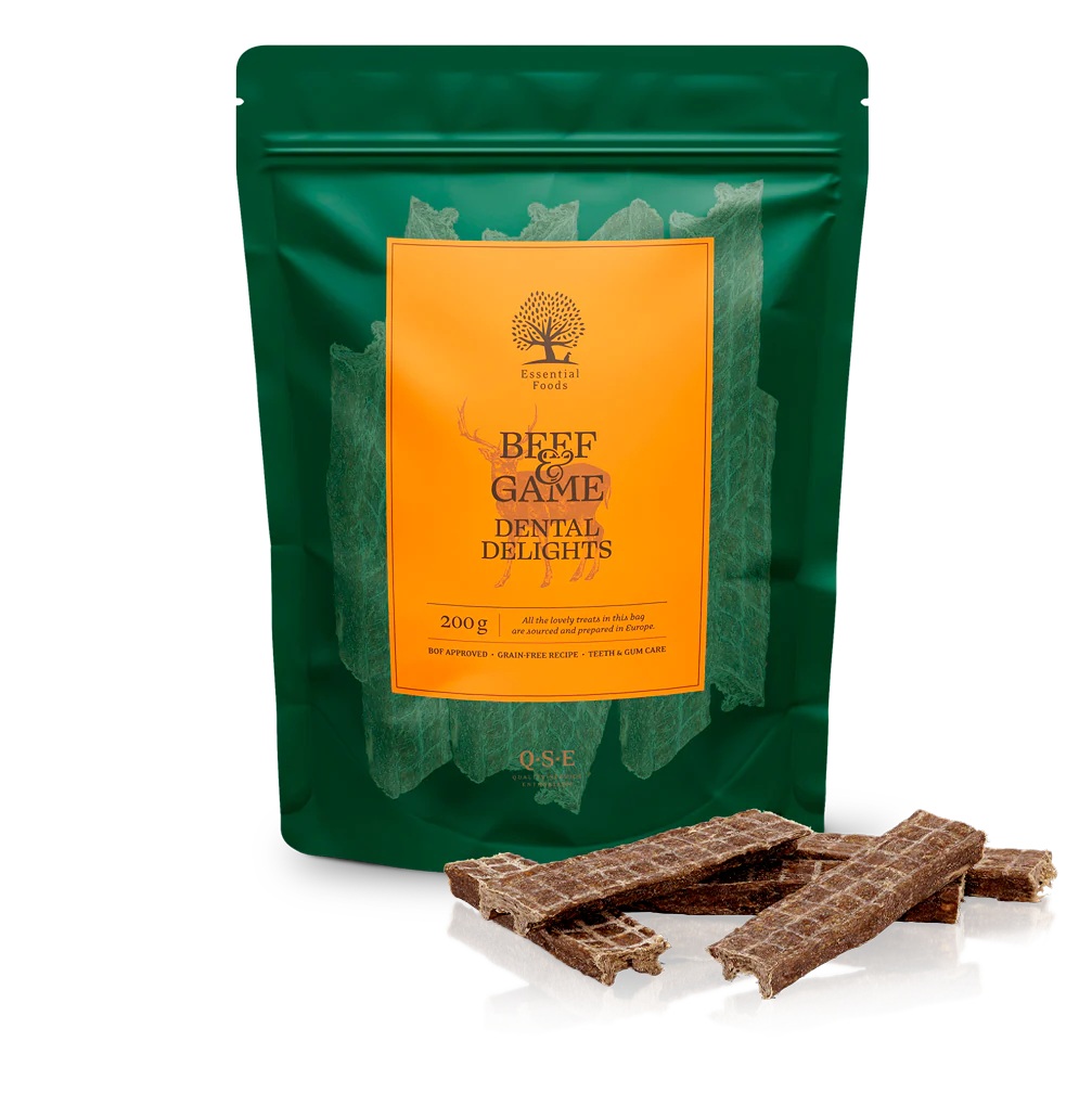 Essential Foods BEEF & GAME DENTAL DELIGHTS 200g Postfach