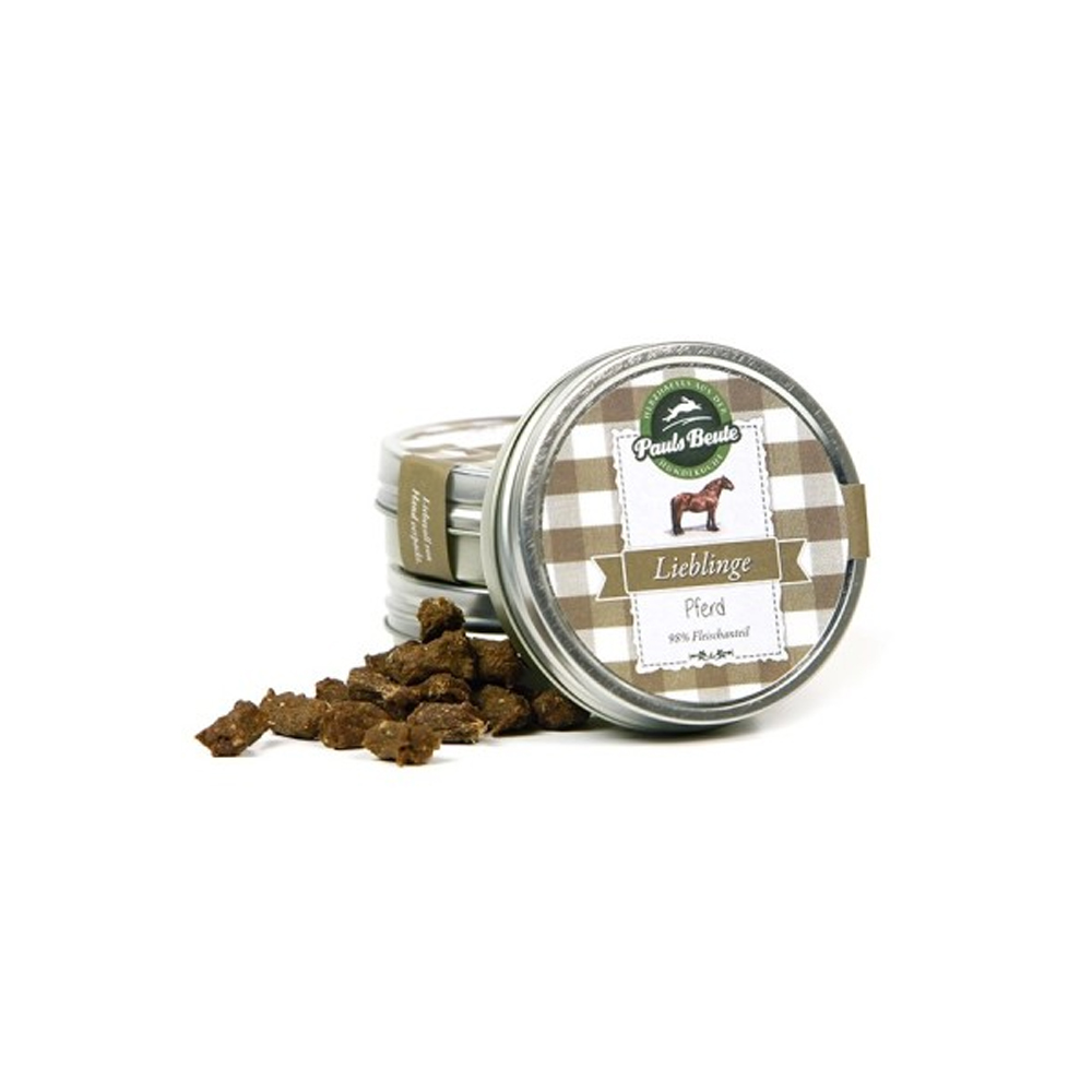 Hunde-Leckerli, Pferd, Tiernahrung, Fleischstückchen, Dosenfutter