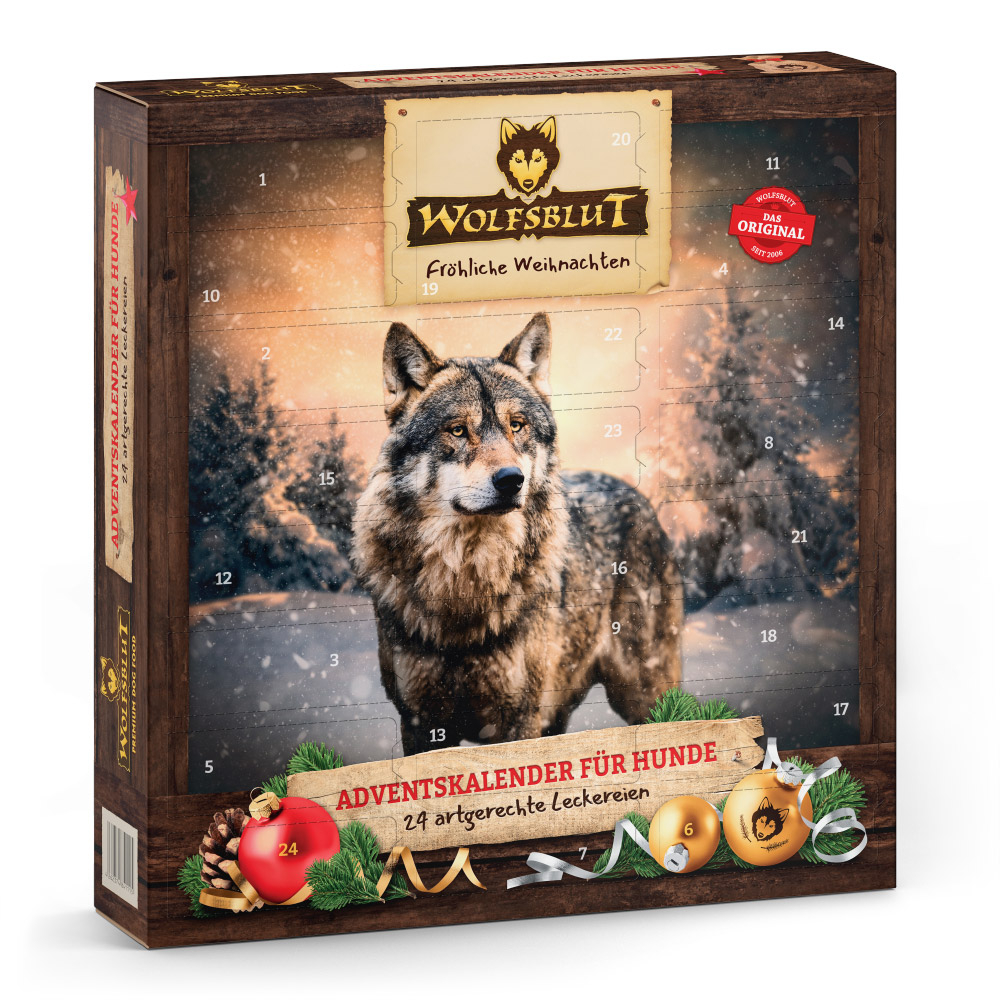 Wolfsblut Adventskalender 2023 für Hunde 528g - - Limited Edition