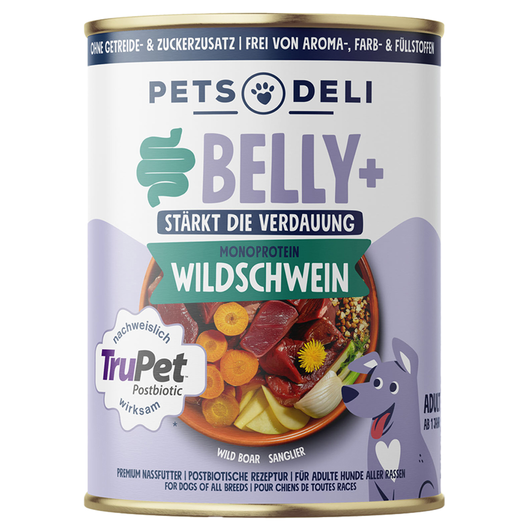 Monoprotein, Wildes Schwein, Hundenahrung, Dose, Verdauungsfördernd