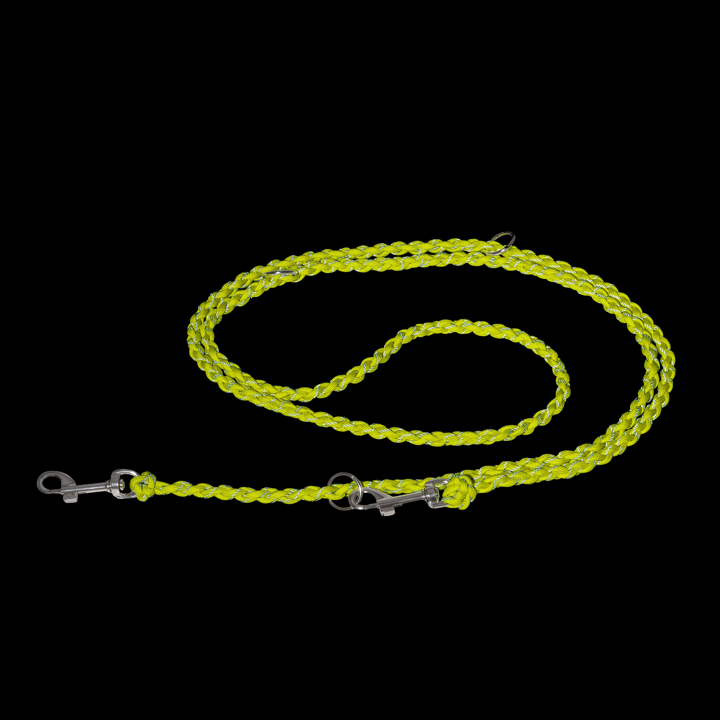 neon rope, reflektierende Schnur, Schlüsselband, Haken Clip, leuchtendes Gelb