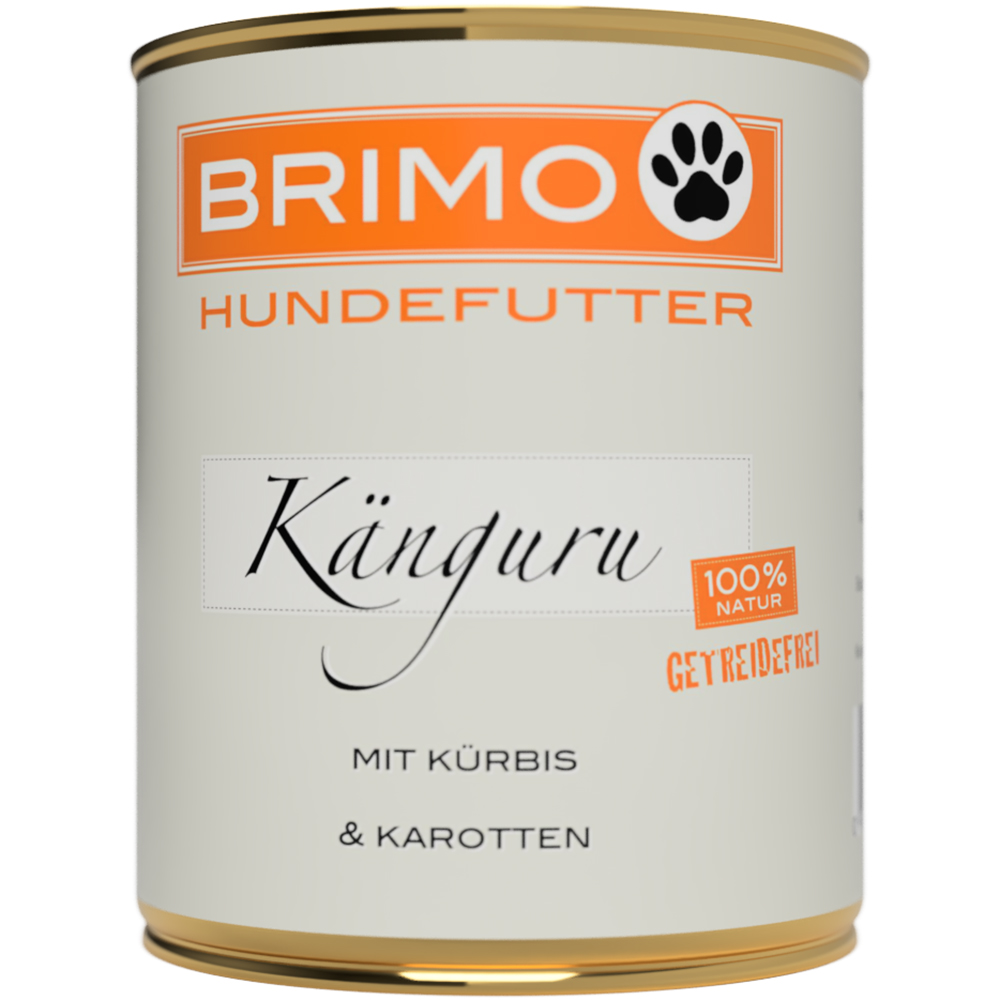 Hundfutter, Känguru, mit Kürbis, Karotten, Dosenfutter, Dosenhundefutter, Känguru, Kürbis, Karotten, 100% Natur