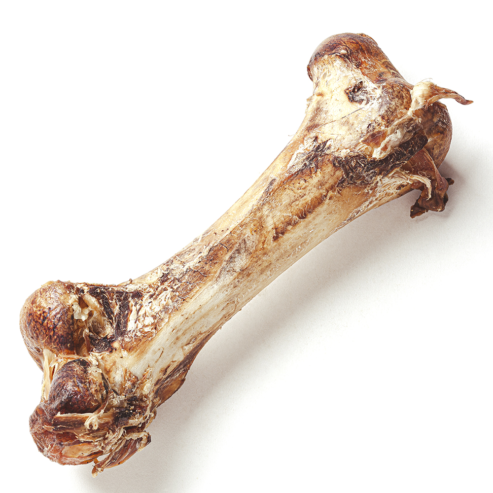 SavannaDog Strauss Oberschenkelknochen 350g Rauchrohr