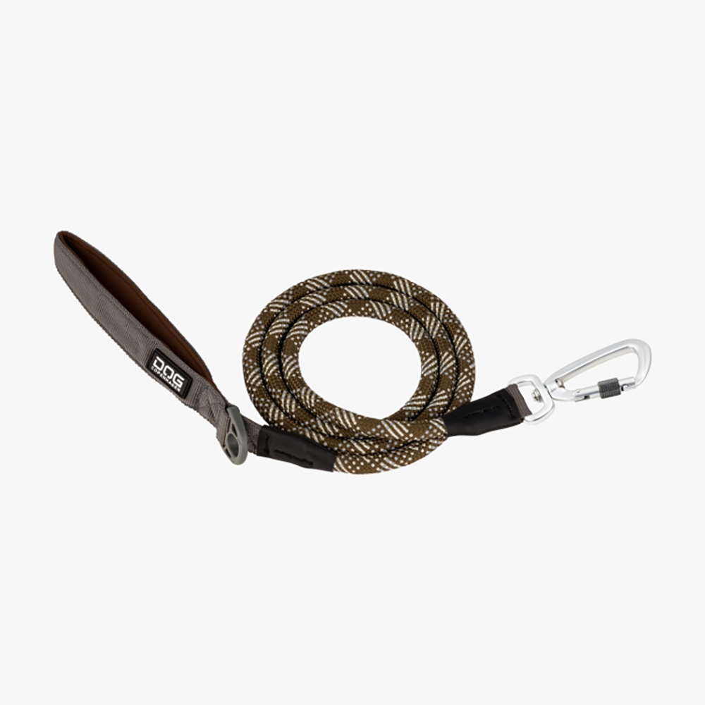 DOG Copenhagen Hundeleine V2 Urban Rope Leash Mocca S - kleiner Karabiner