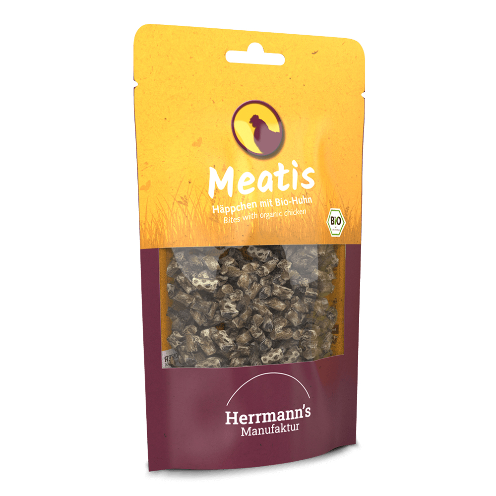 Herrmanns Meatis Bio Huhn mit Hirse 80g DE-ÖKO-006