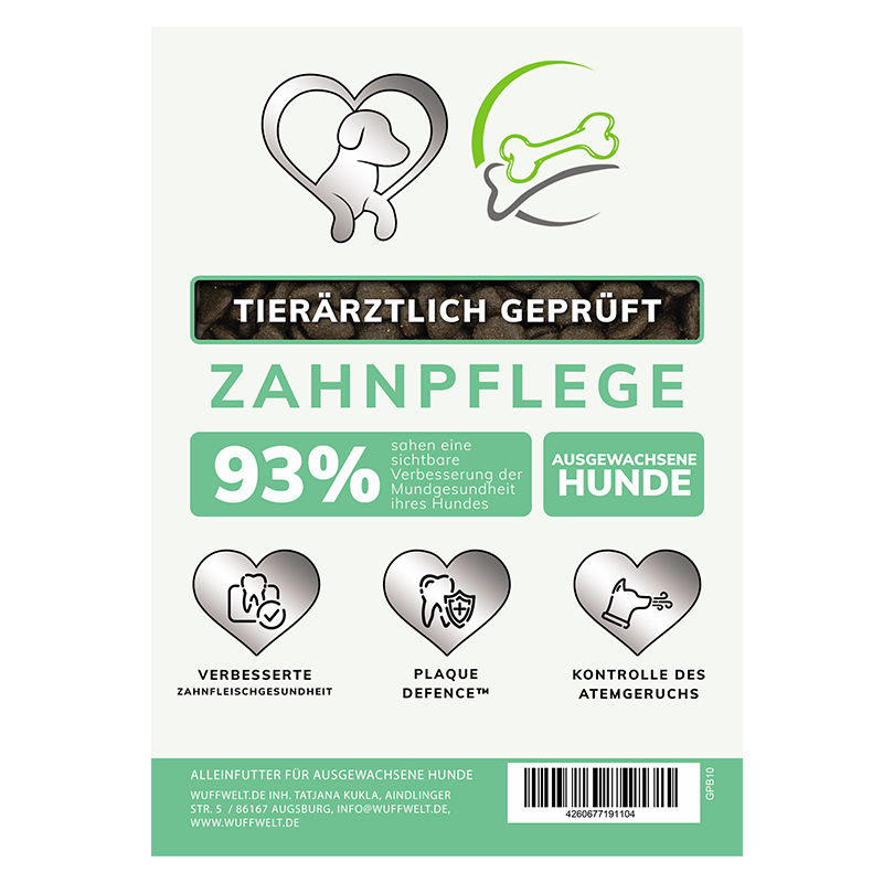 Hund, Zahnpflege, Tierarzt-geprüft, Knochen, Plak Defence