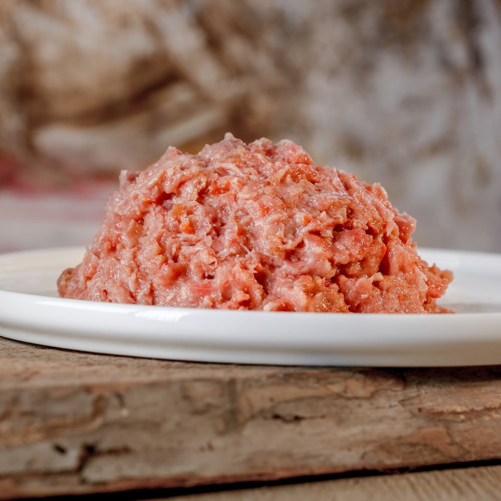 Rohhackfleisch, Hackfleisch, Fleisch, Fleischpaste, rosa