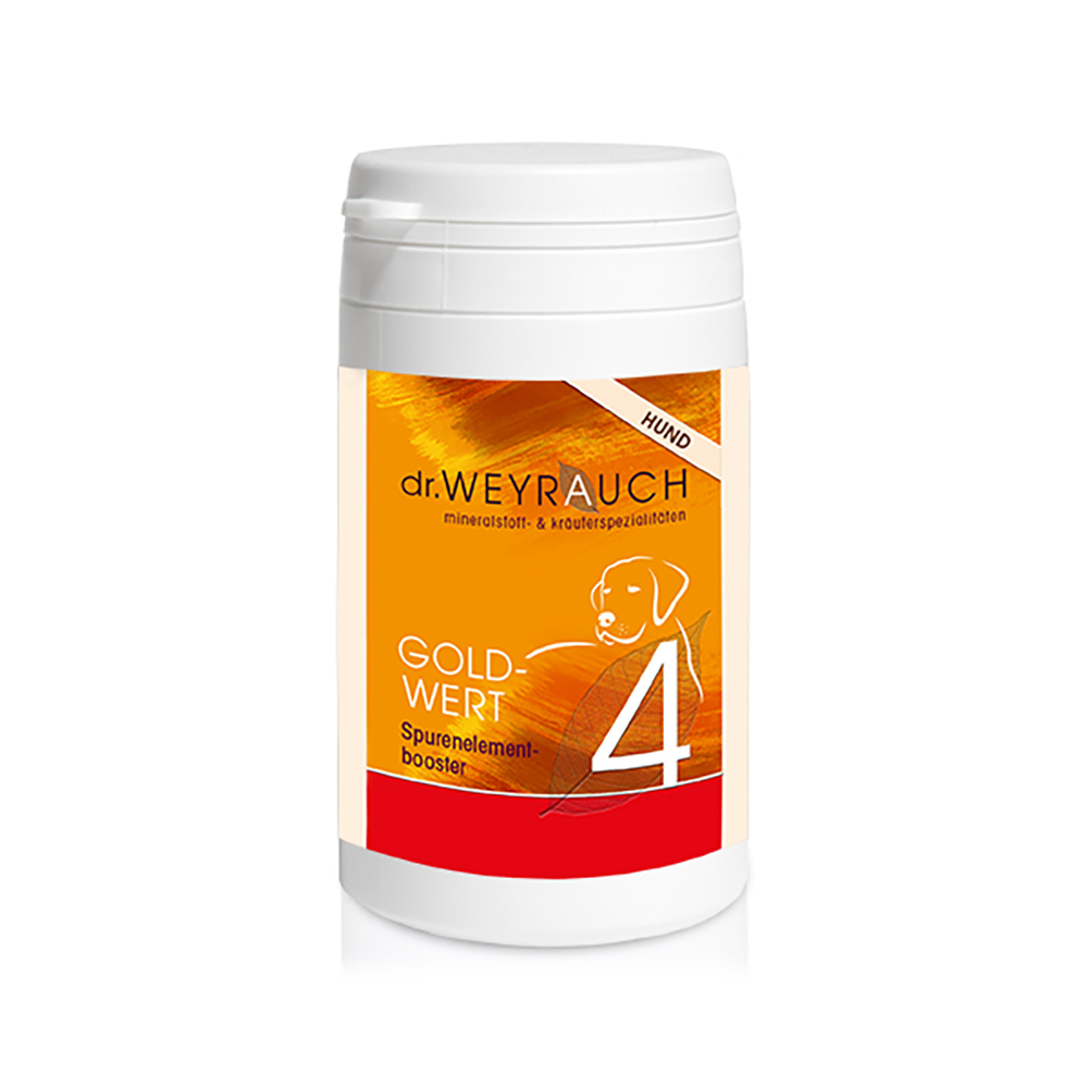 Hund, Spurenelement-Booster, Nahrungsergänzung, Vitamine, Goldwert