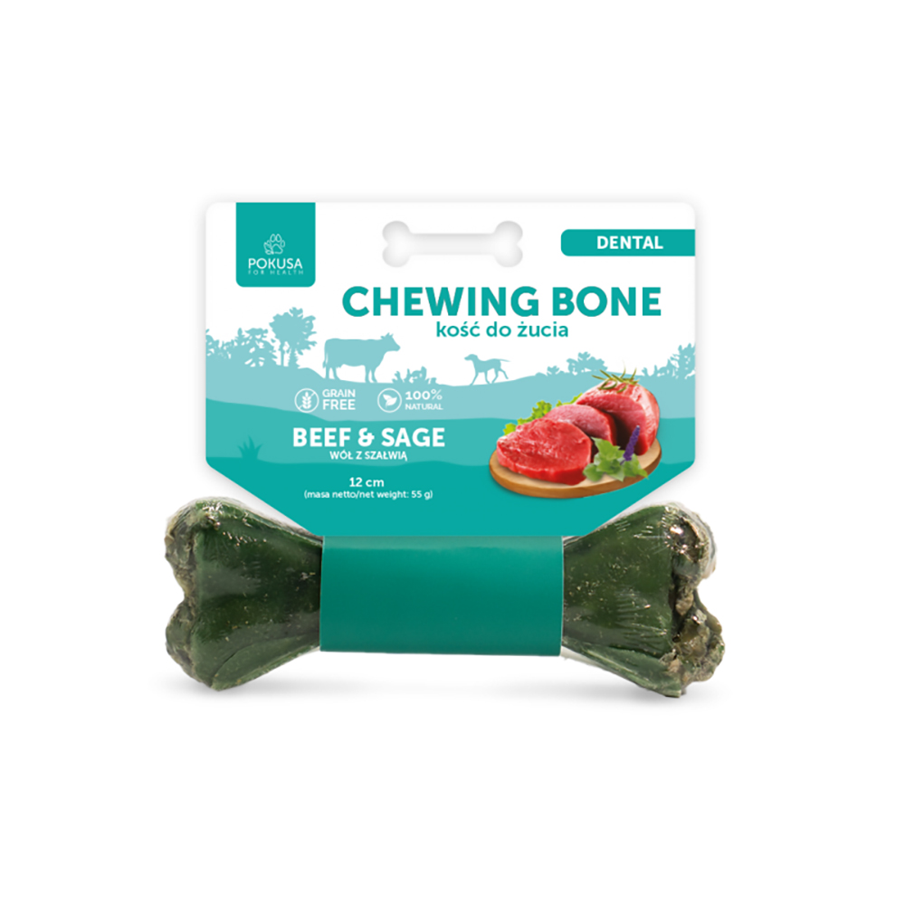 Kauspielzeug, Beef & Sage, Kauschnacke, Beef bone, DentaKnochen