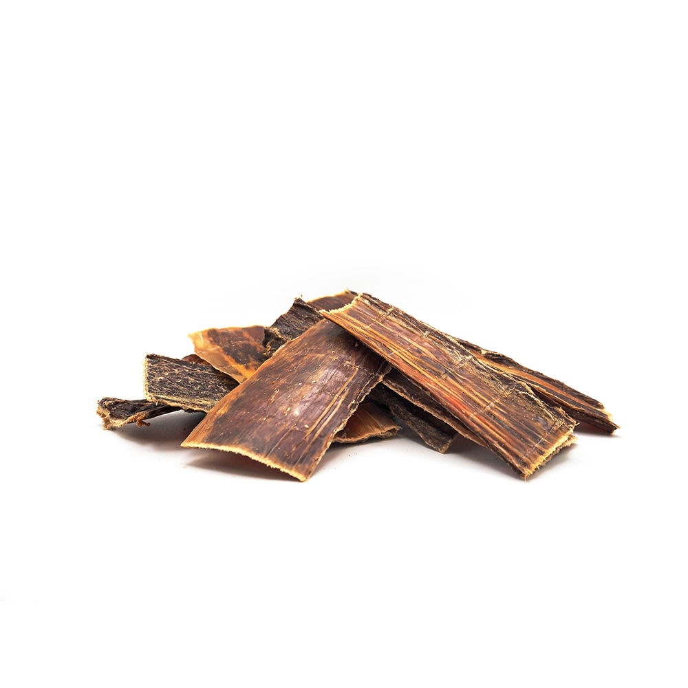 Rinderfleisch-Trockenscheiben, Trockenfleisch, Dörrfleisch, Knusprige Streifen, Fleischsnack