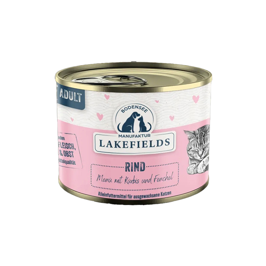 Katzenfutter, Dosenfutter, Rind, Adult, Lakefields