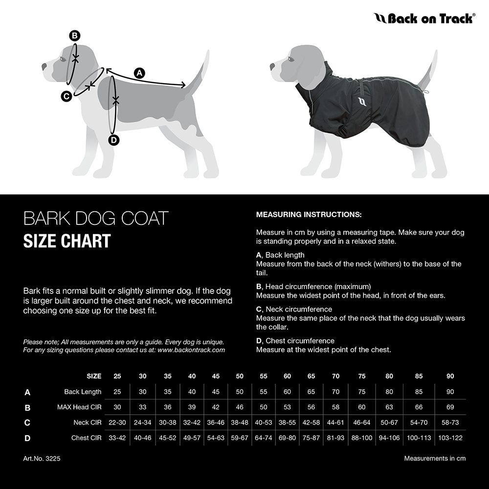 Back on Track Bark Allround Hundemantel 50 grau