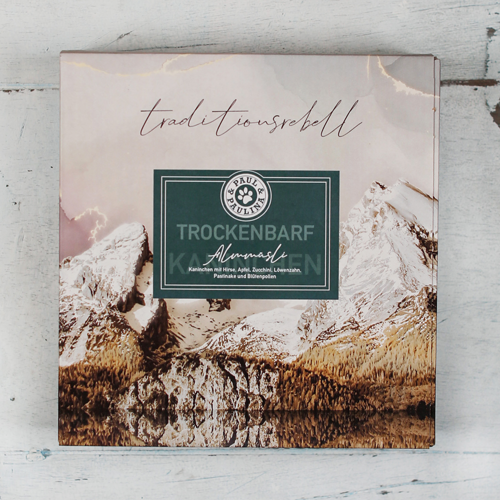 box, Hunde-Leckerlis, Trocknenbär, Alpen, Verpackung