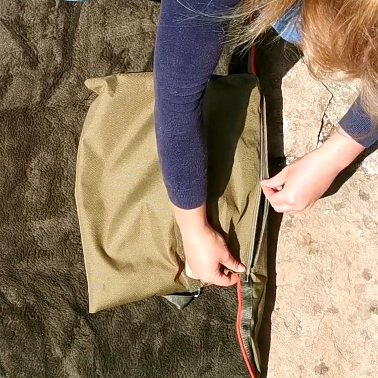 Rucksack, Taschen, Kontaktband, Reißverschluss, Außenbeutel