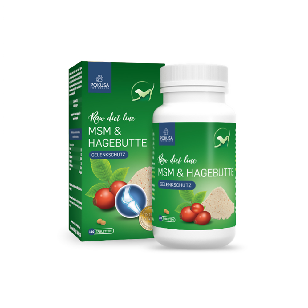 POKUSA RawDietLine MSM & Hagebutte 120 Tabletten