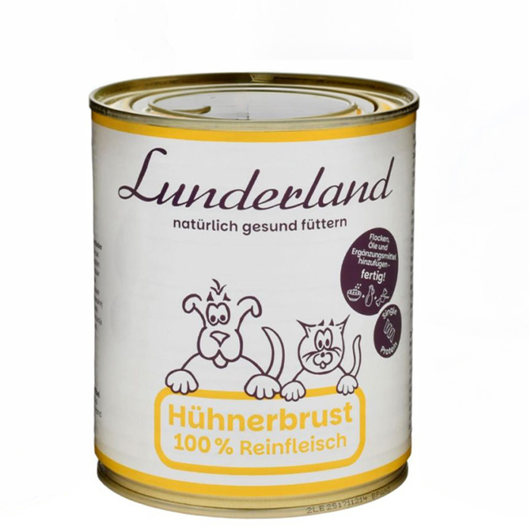 Dosen, Huhn, Fleisch, Hühnerbrust, 100% Reinfleisch