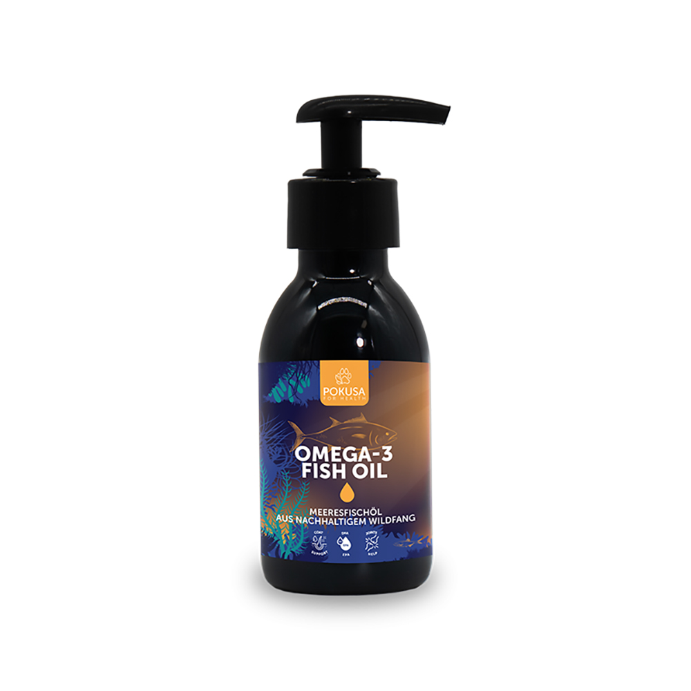 Omega-3, Fischöl, Flasche, Pumpe, Etikett