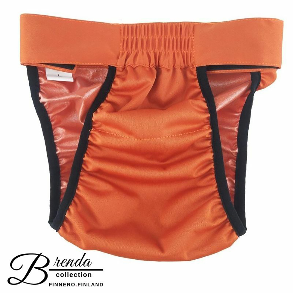 Windel, Nachtwindel, Orange, Silikon-ähnlich, Rüscheneinsatz