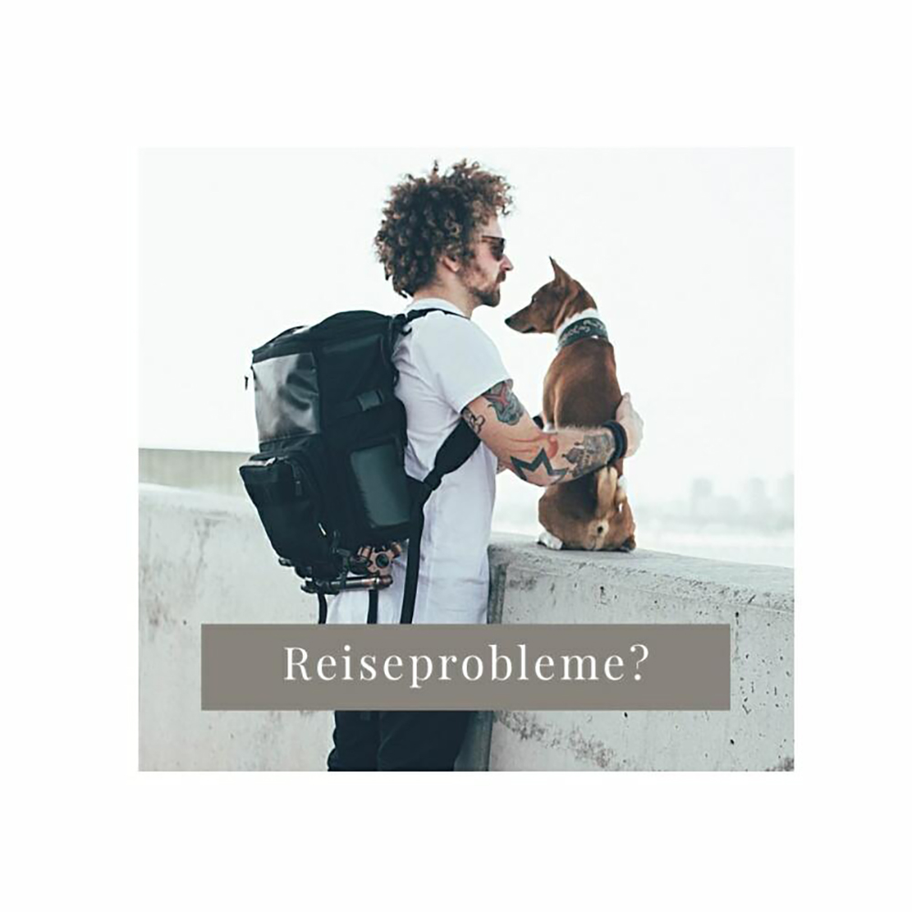 Rucksack, Backpack, Reiseprobleme?, Hundehalter, Tagesrucksack
